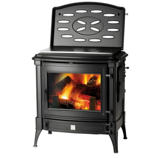 Poêle à Bois Nestor Martin STANDFORD9+ 9KW Fonte, Vitre Propre, Efficace